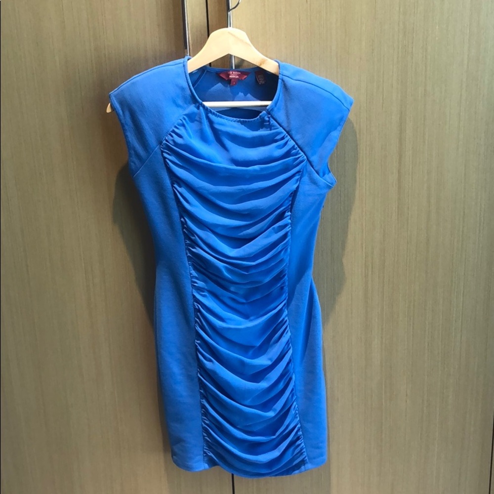 BLUE TED BAKER SLIM FITTING DRESS✨